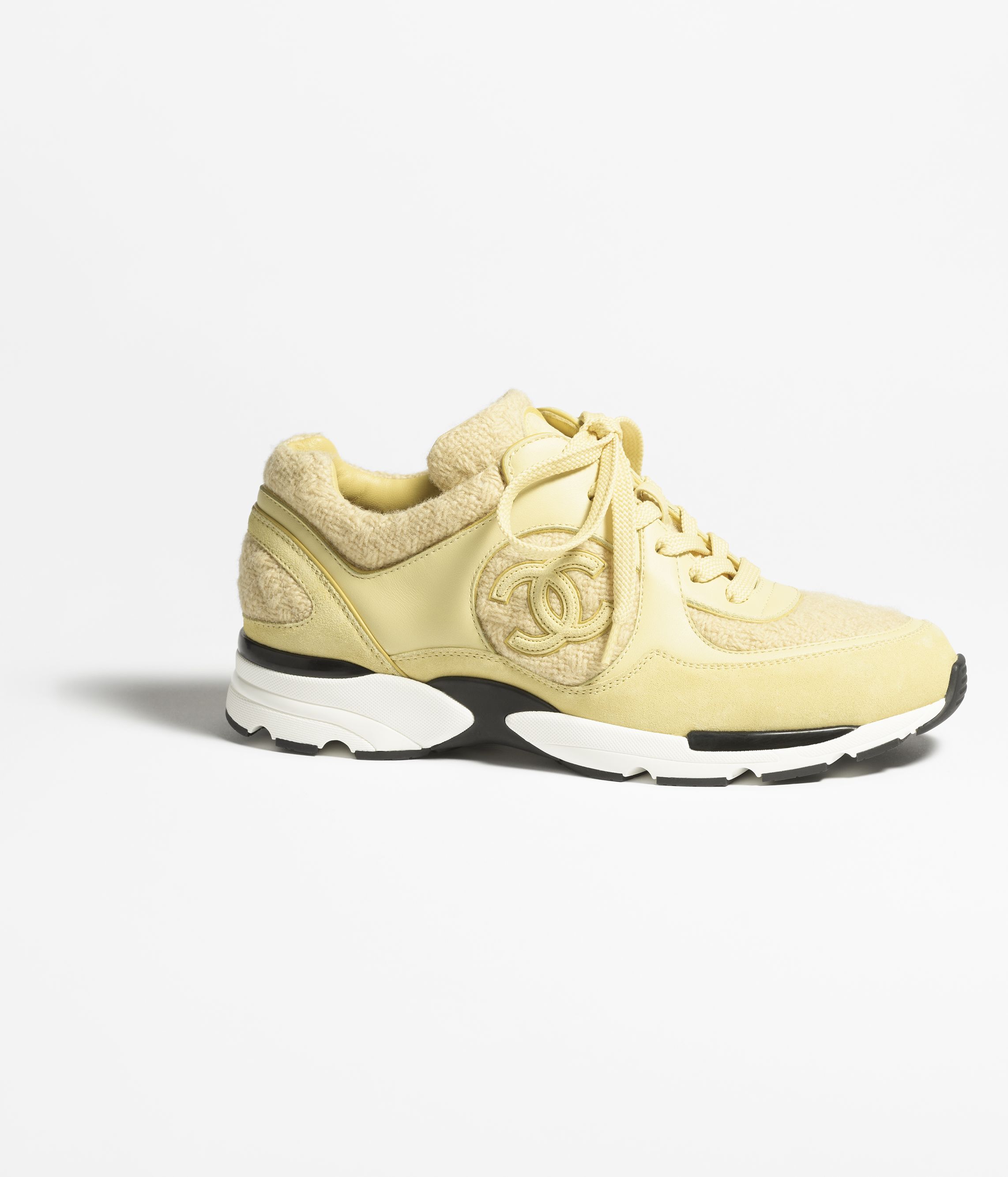 Chanel sneakers blue yellow store