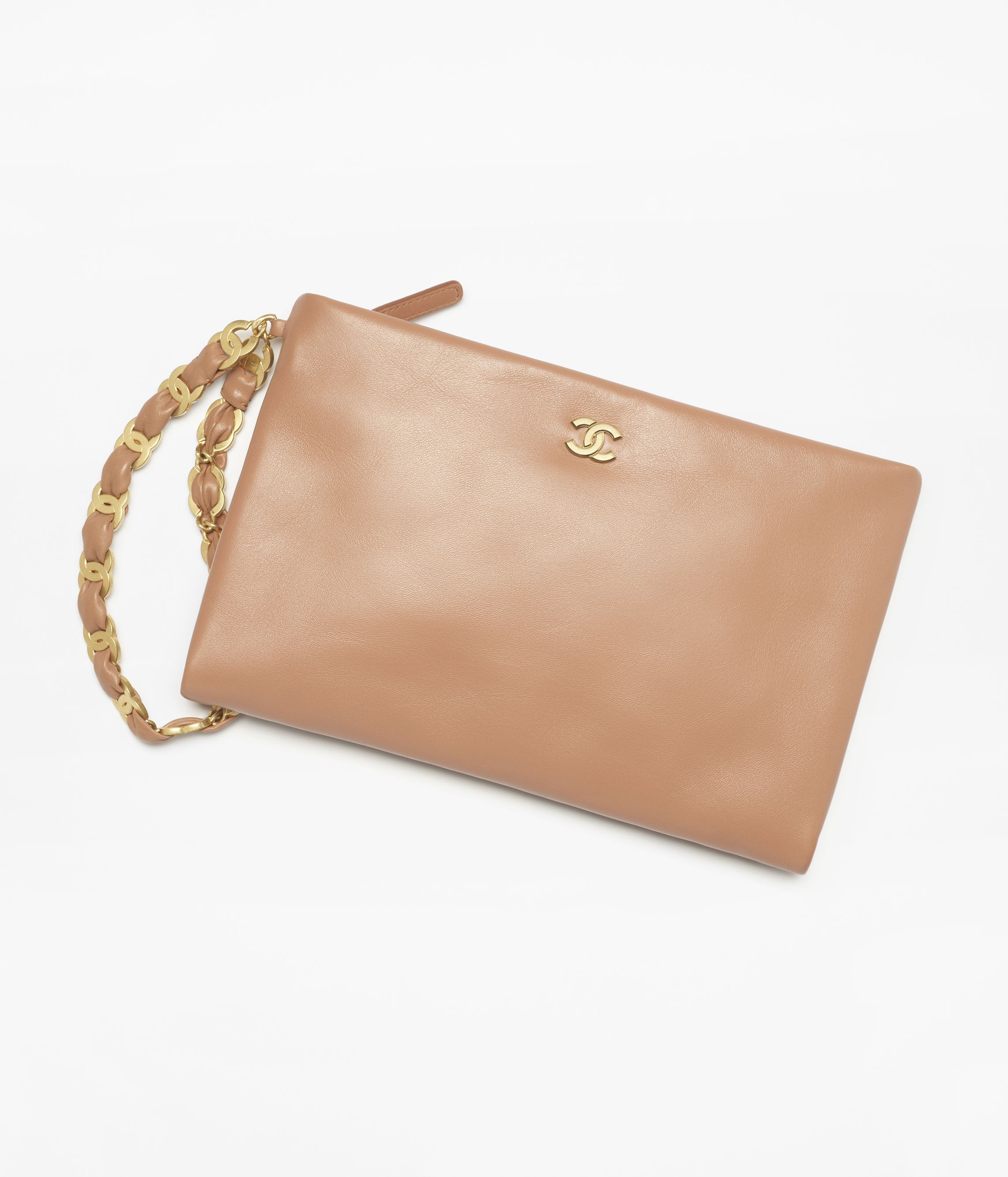 Chanel classic pouch with handle on sale
