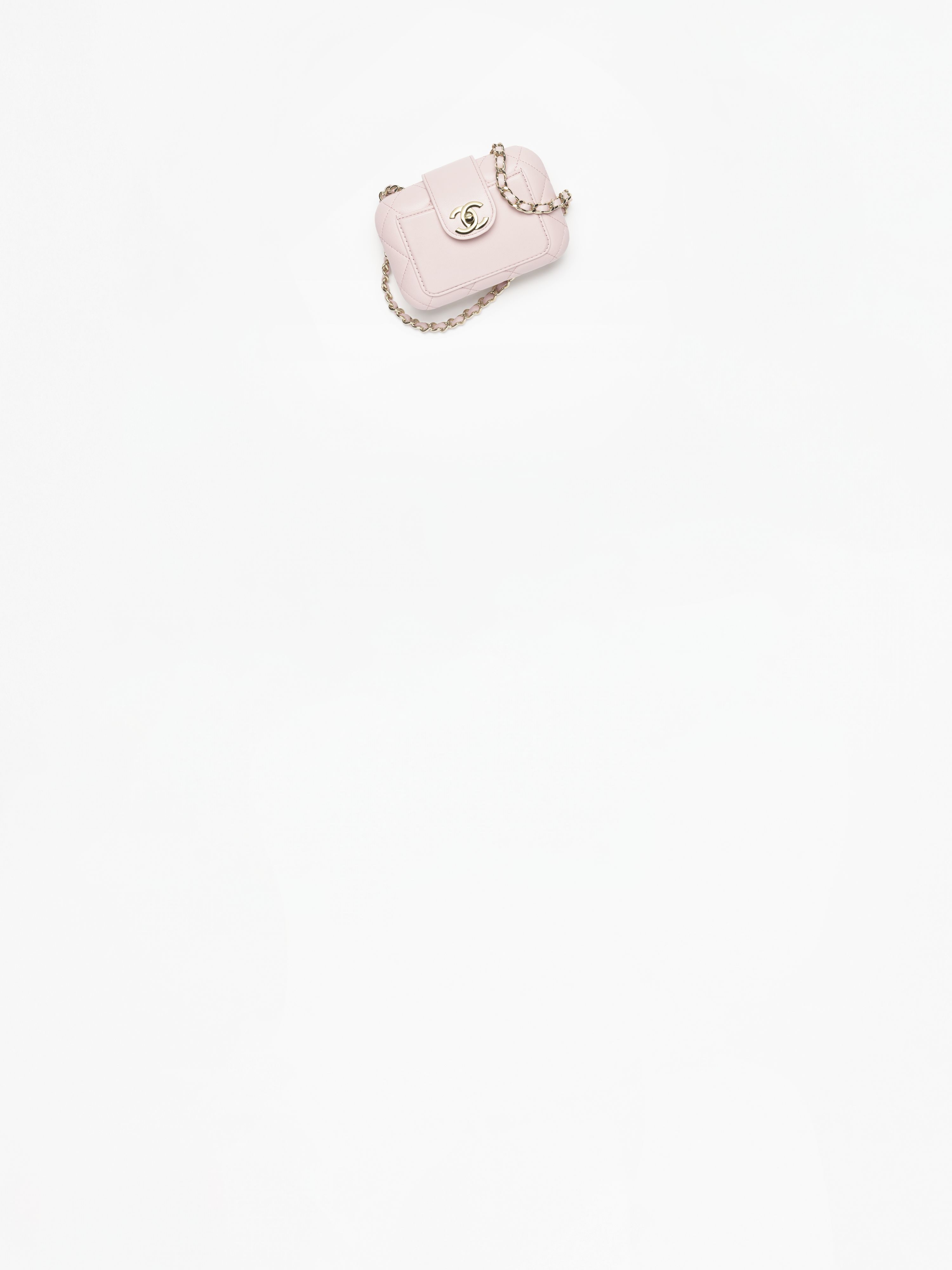 チェーン クラッチ バッグ - ラムスキン、ピンク — ファッション | CHANEL シャネル