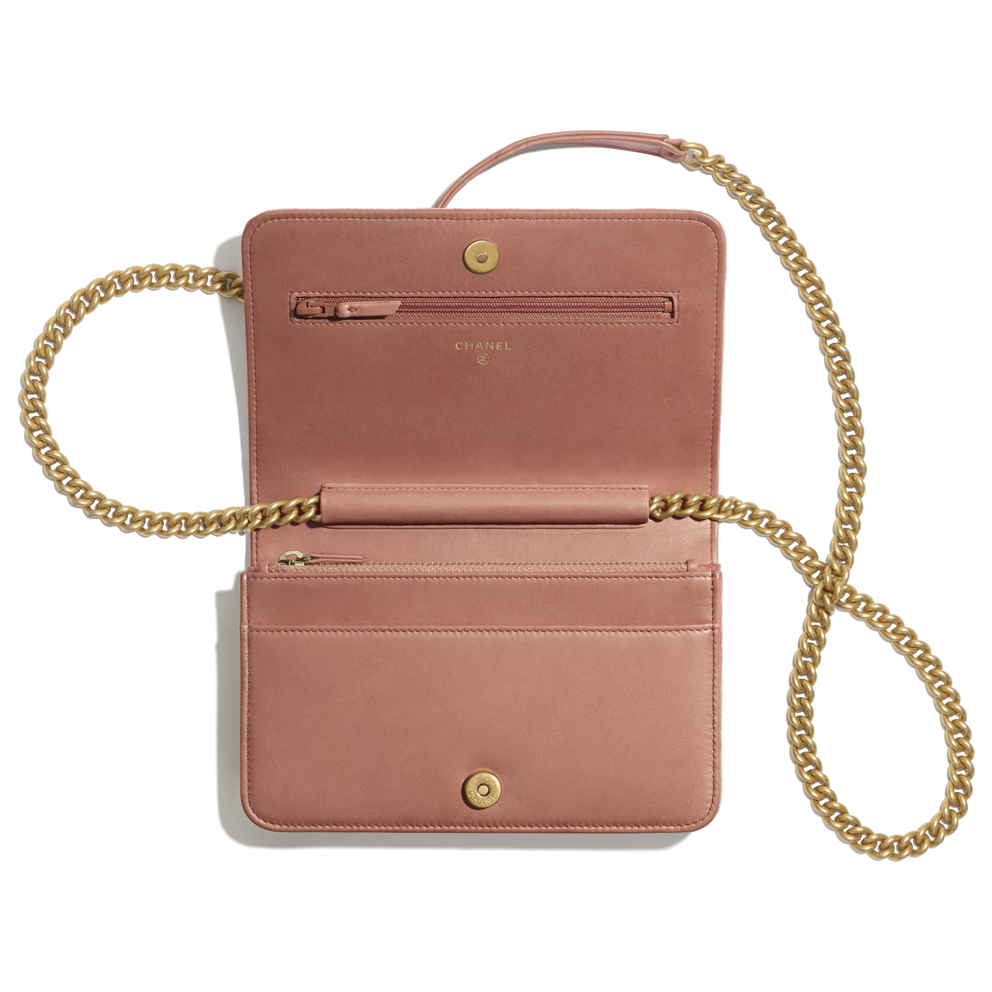 pink velvet purse