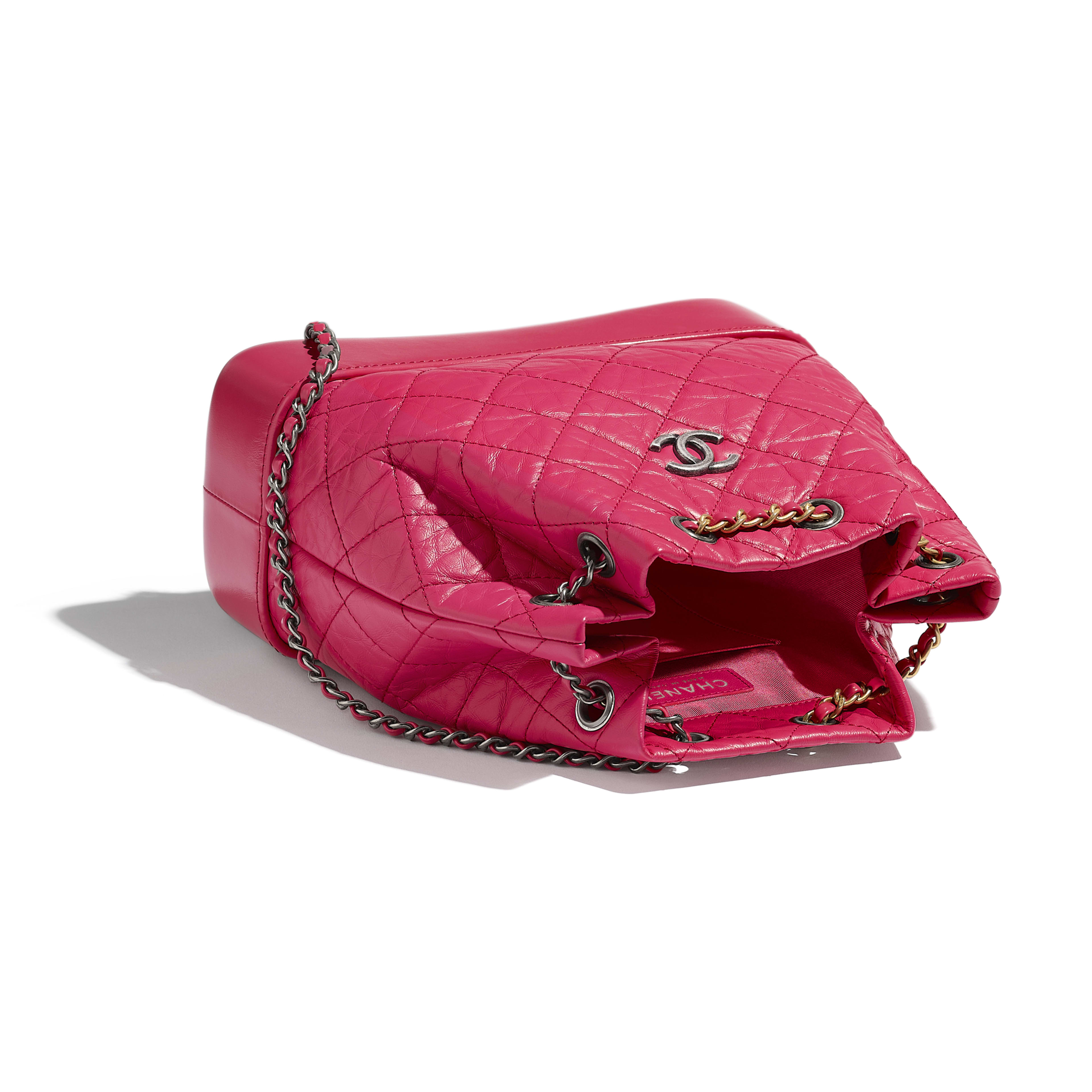 Aged Calfskin Smooth Calfskin Gold Tone Silver Tone Ruthenium Finish Metal Pink Chanel S Gabrielle Small Backpack Chanel