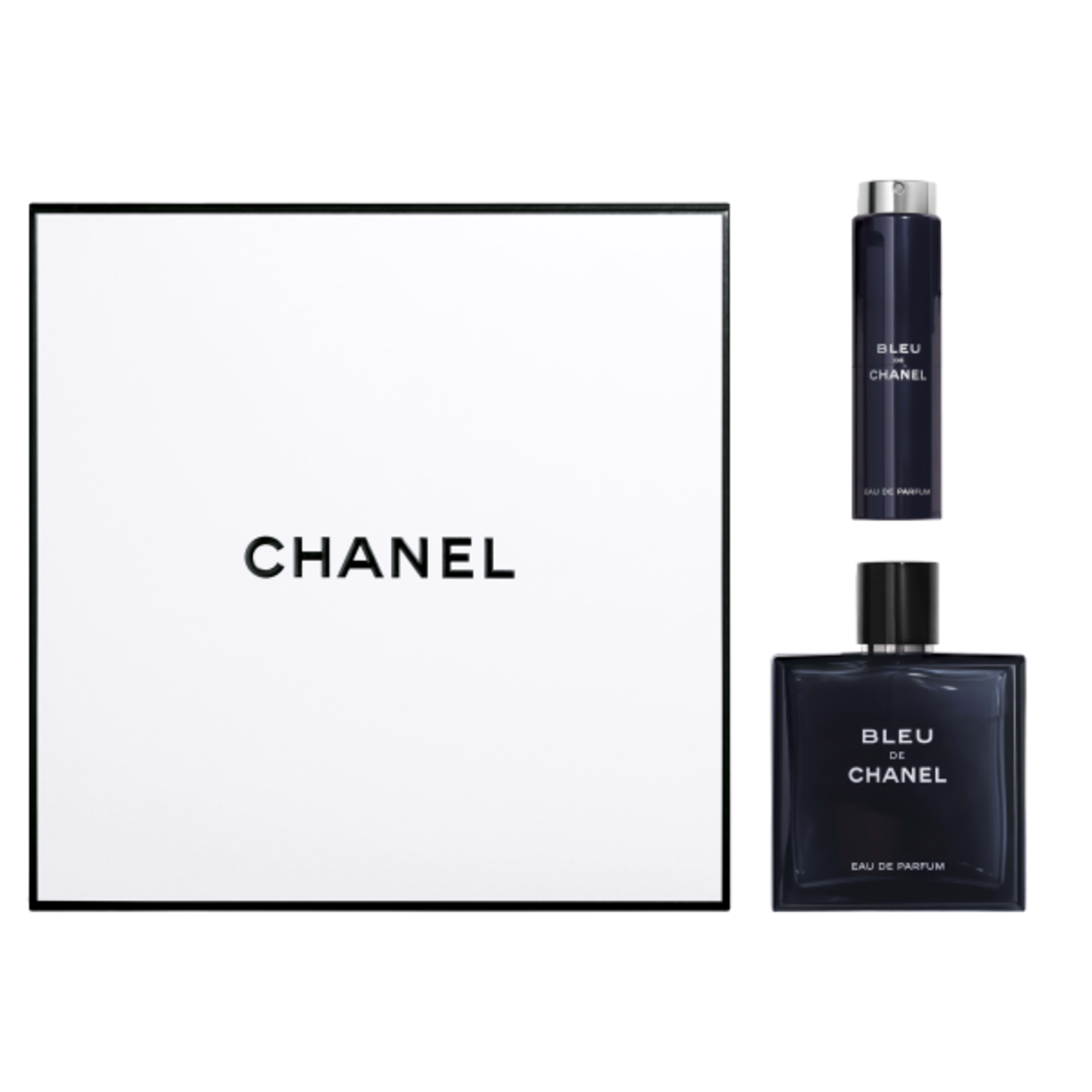 Bleu De Chanel 5 Fl Oz Eau De Parfum Twist And Spray Set Chanel