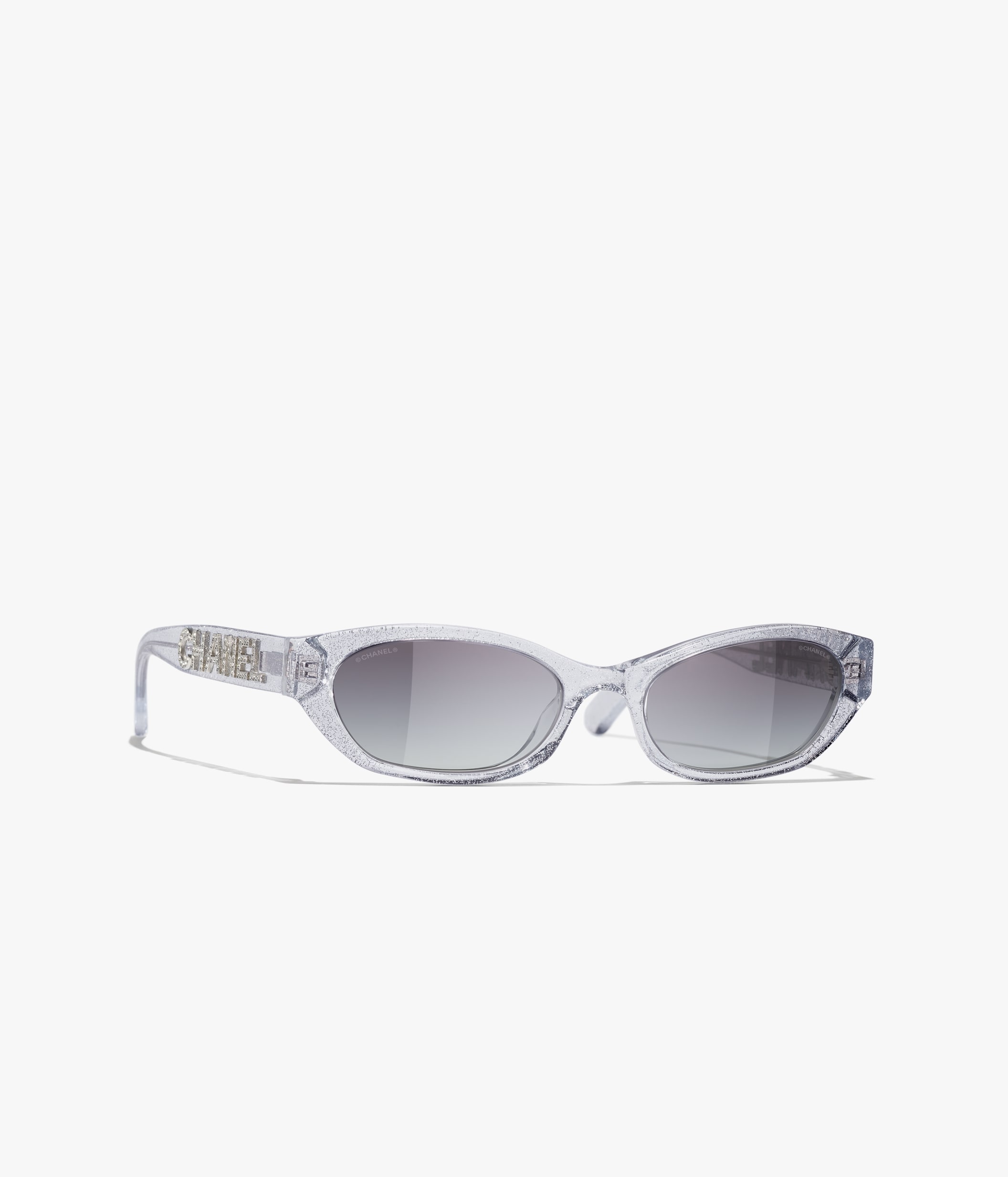 Chanel 5474Q Sunglasses Black/Grey Square Women