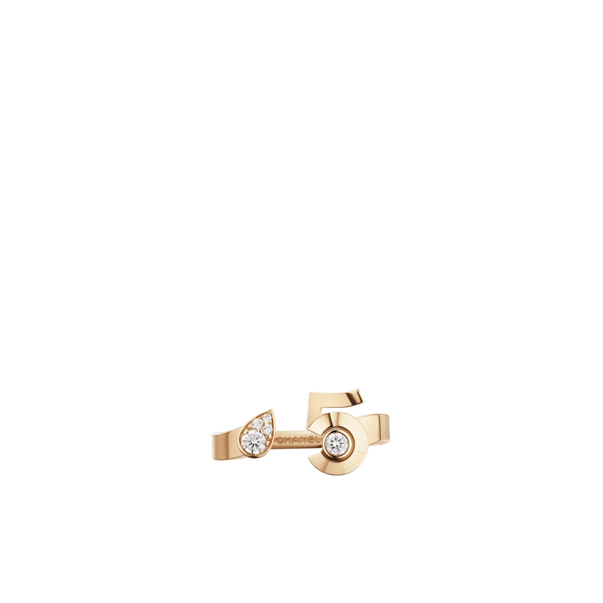 Extrait de N°5 Ring BEIGE GOLD & Diamond - J12400 | CHANEL