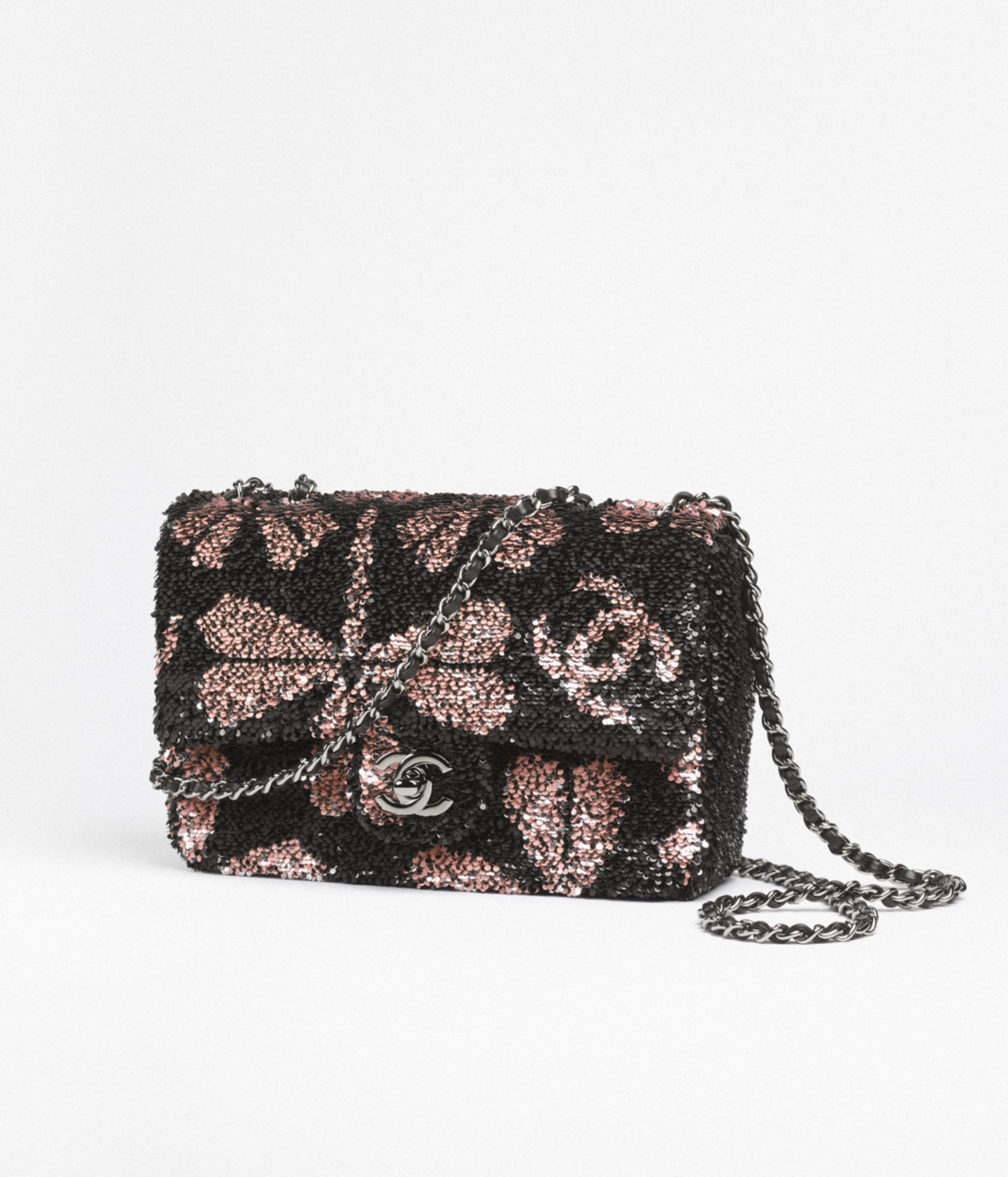 Chanel sequin mini flap bag sales