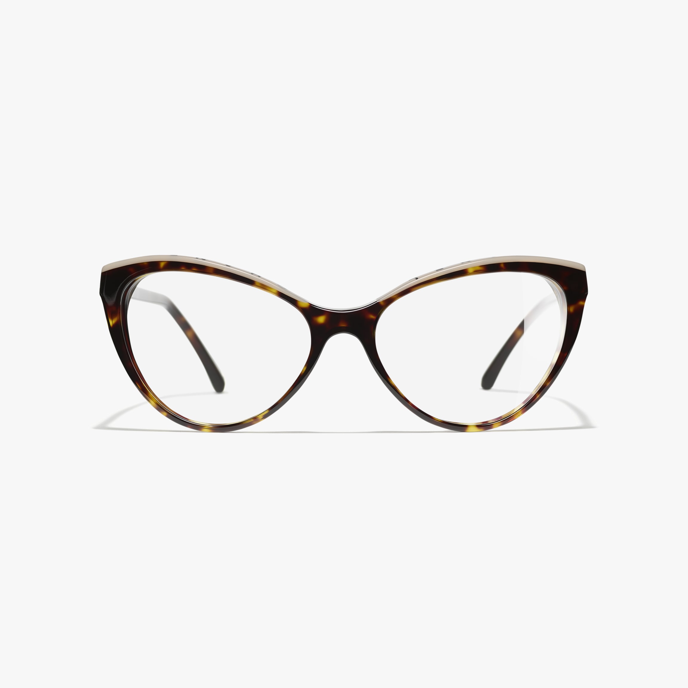 CHANEL 3410 Square Acetate & Metal Glasses