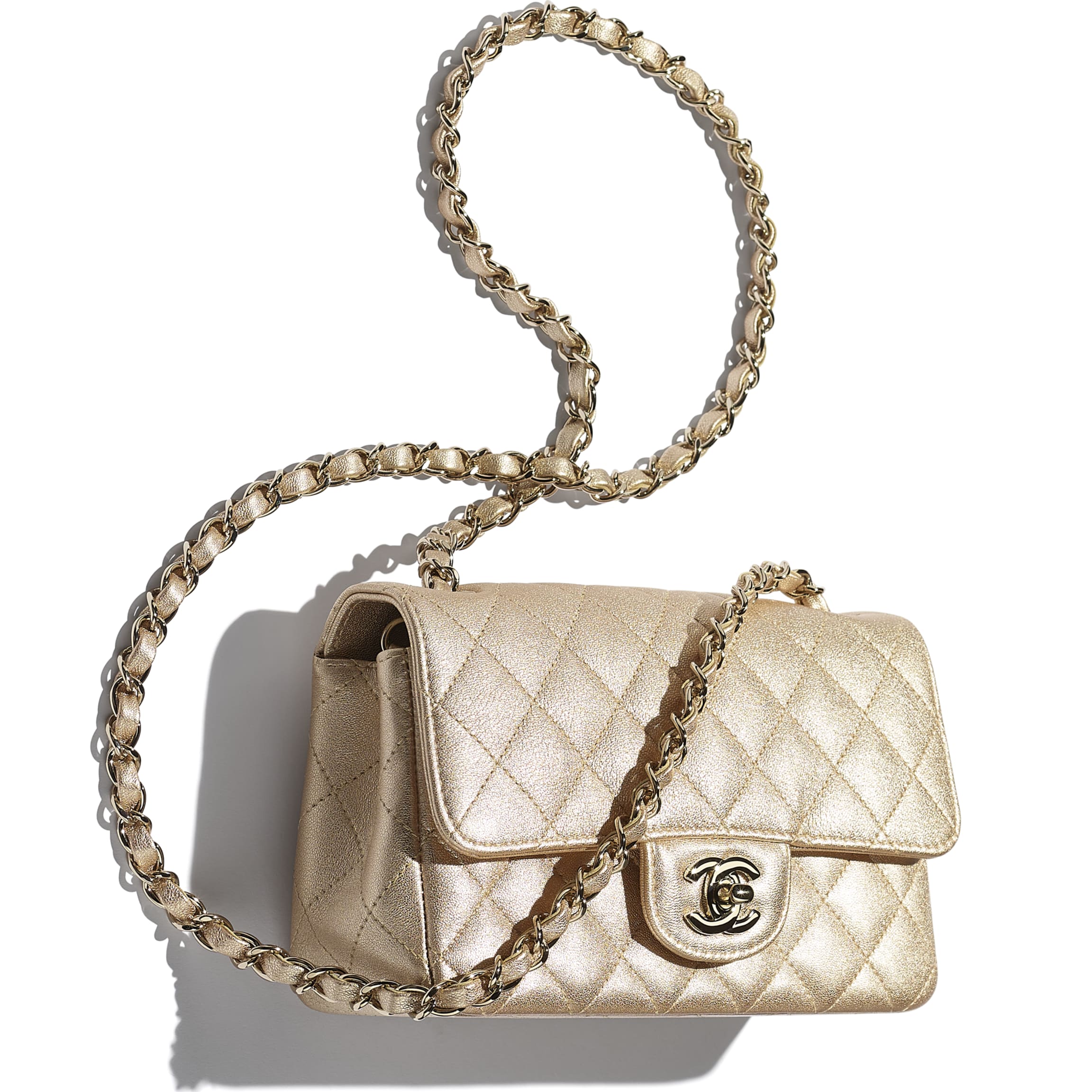 Gold chanel bag