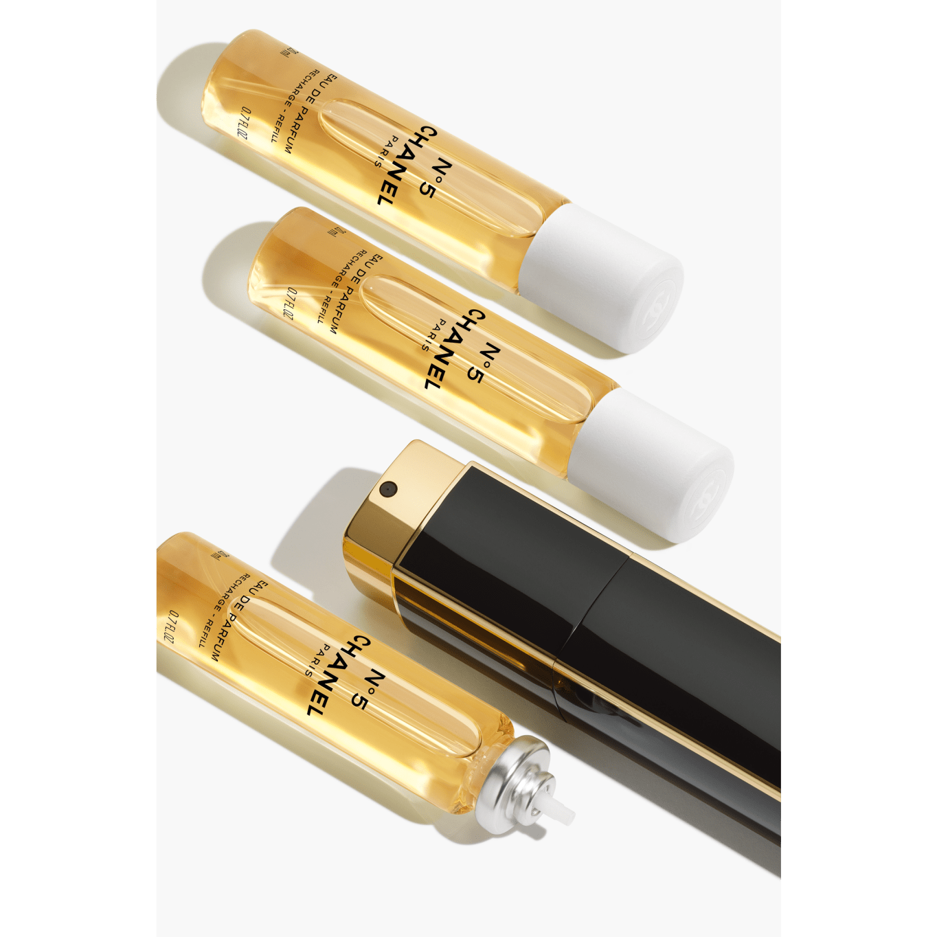 N 5 Eau de Parfum Twist and Spray EDP 3x0.7 FL. OZ. CHANEL