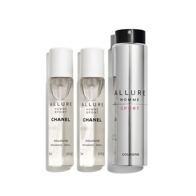 【数量限定】 SPORT HOMME ALLURE Cologne OZ FL. 3x0.7 - Spray and Twist 香水(男性用)