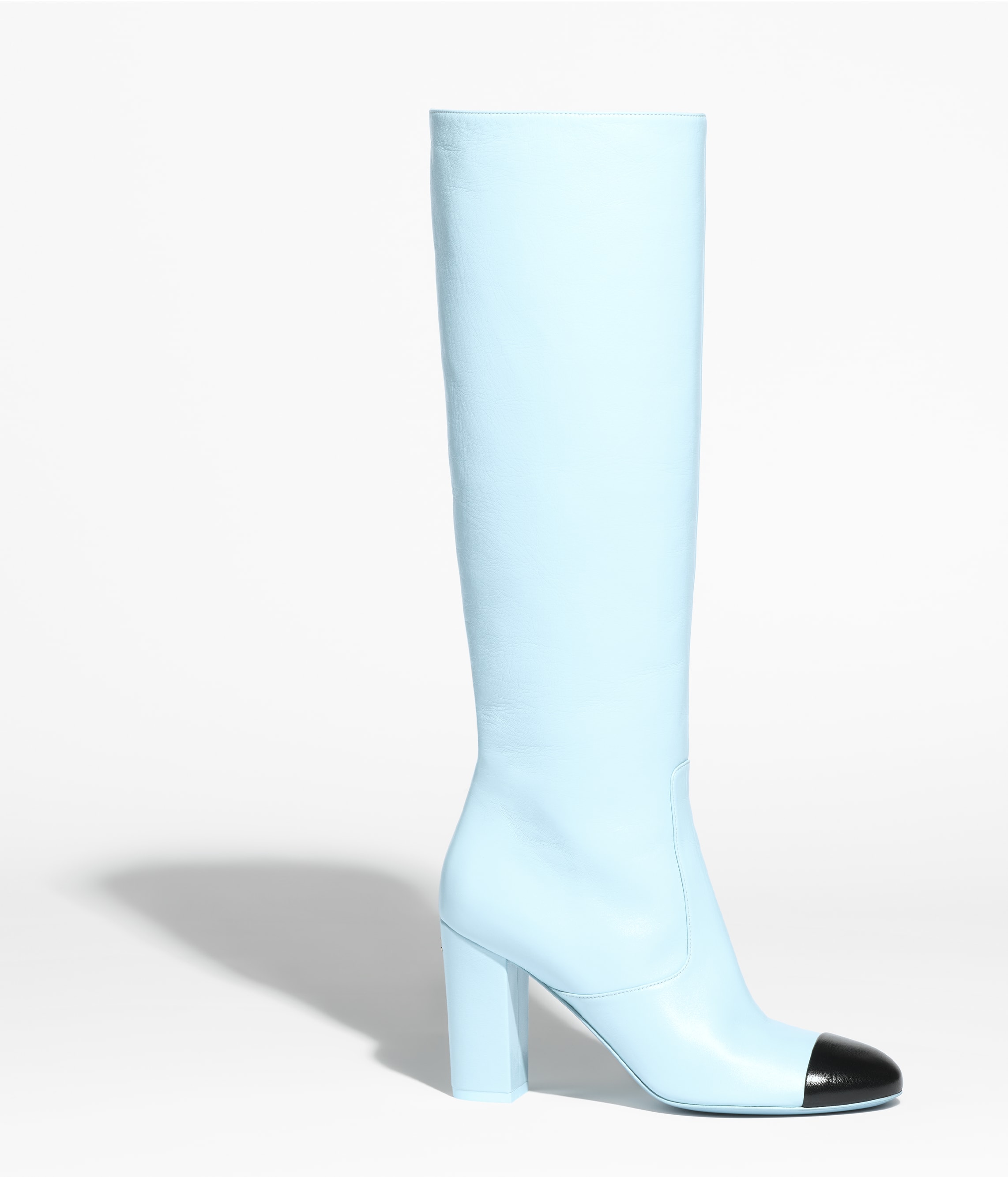 Boots chanel bleu clearance