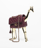 Mini Flap Bag Lambskin & Gold-Tone Metal Dark Burgundy - reference: AS6296B24339U8393
