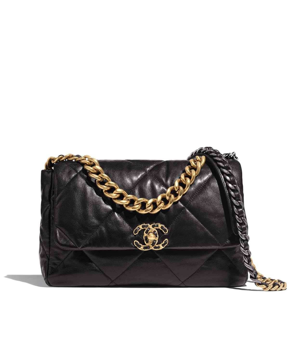 chanel black gold bag