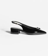 Slingpumps Kalbslackleder Schwarz - Referenz: G46549B2097394305
