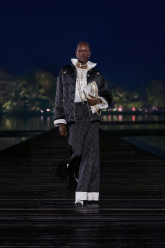 Jacket Silk Jacquard & Cotton Black & White - reference: P79785V7208094305