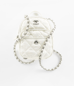 white chanel mini backpack purse