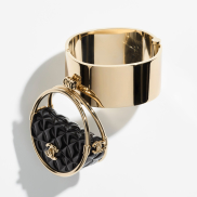 Cuff Metal & Resin, Gold & Black Ref. AB9844 B09915 NL694