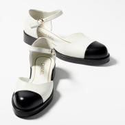 Mary Janes Chèvre brillante, Blanc & noir Ref. G39858 X56903 K5639