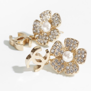 Pendant Metal, Strass & Imitation Pearls, Gold, Crystal & Pearly White Ref. ABA574 B10748 NN572