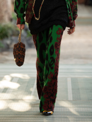 Bukser Cashmere & Mohair, Green, Black & Burgundy Ref. P75365 K10782 NP350