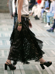 Skirt Coated Lace, Black Ref. P75186 V66796 94305