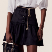 Skirt Iridescent Satin, Black Ref. P75503 V43416 MD280