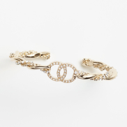 Pulseiras Metal & Strass, Dourado & Cristal Ref. ABA712 B10484 NN009