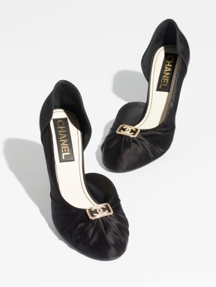 Pumps Satin, Metal & Strass, Black Ref. G39658 X56808 94305