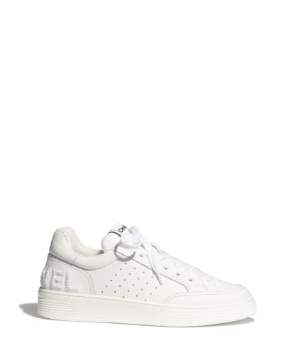 basket chanel blanche femme