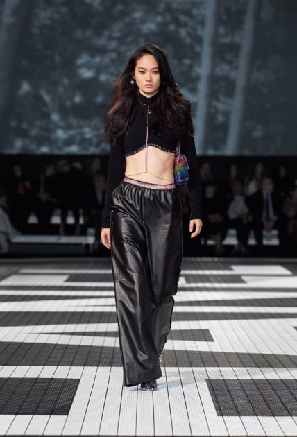 PAIR OF BLACK LEATHER PANTS AND BLACK CACHEMIRE-BLEND SWEATER, CHANEL, A  Collection of a Lifetime: Chanel Online, Jewellery