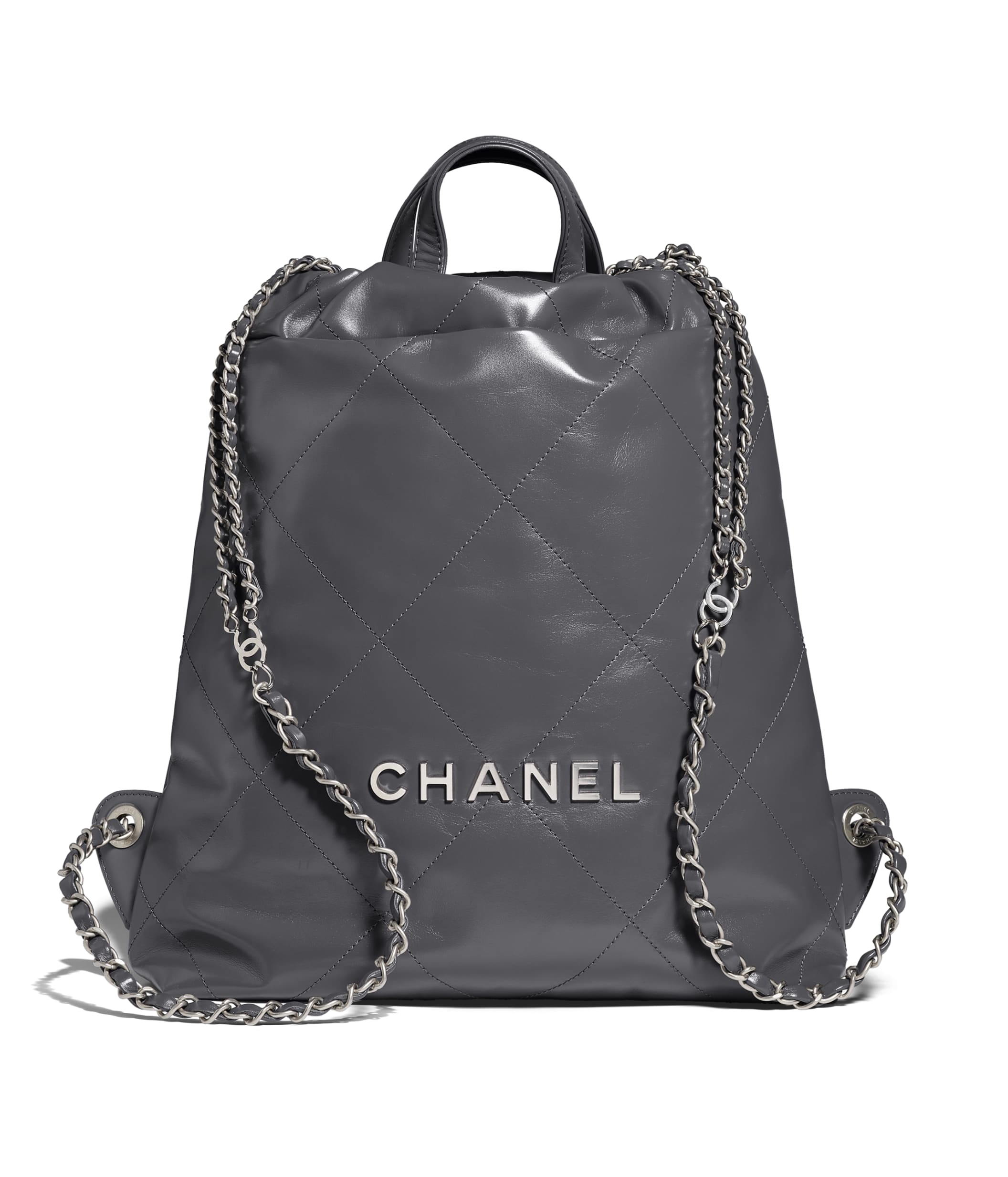 leather backpack chanel