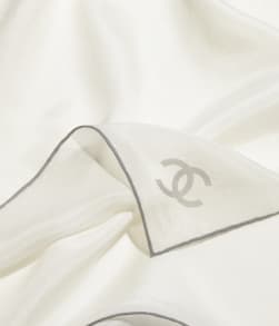 Bandana Seta Ecru & grigio - referenza: AAA767B19299NADGV
