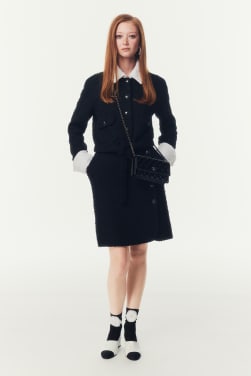 Jacket Cotton Tweed Black - reference: P79005V6606094305