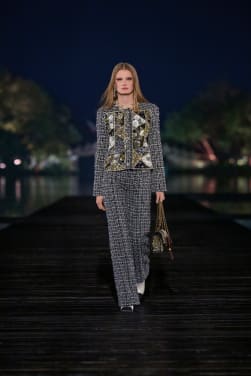 Trousers Tweed Black & White - reference: P79824V72046M9999