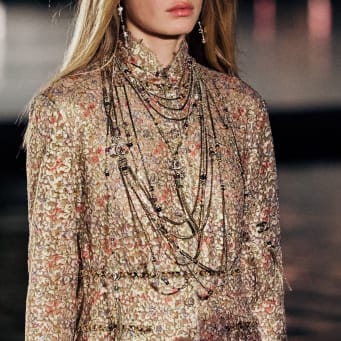 Long Pendant Necklace Metal, Glass Pearls, Natural Stones & Strass, Gold, Silver, Multicolor & Crystal Ref. ABG111 B21273 U2302