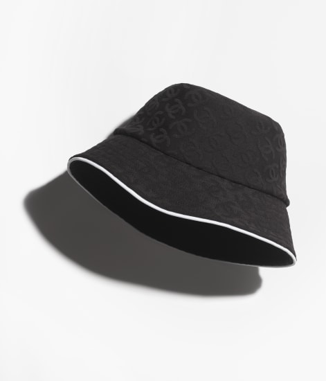 Chapéu Cloche Fibras Mistas Preto & Branco - referência: AAA955B20210U0211