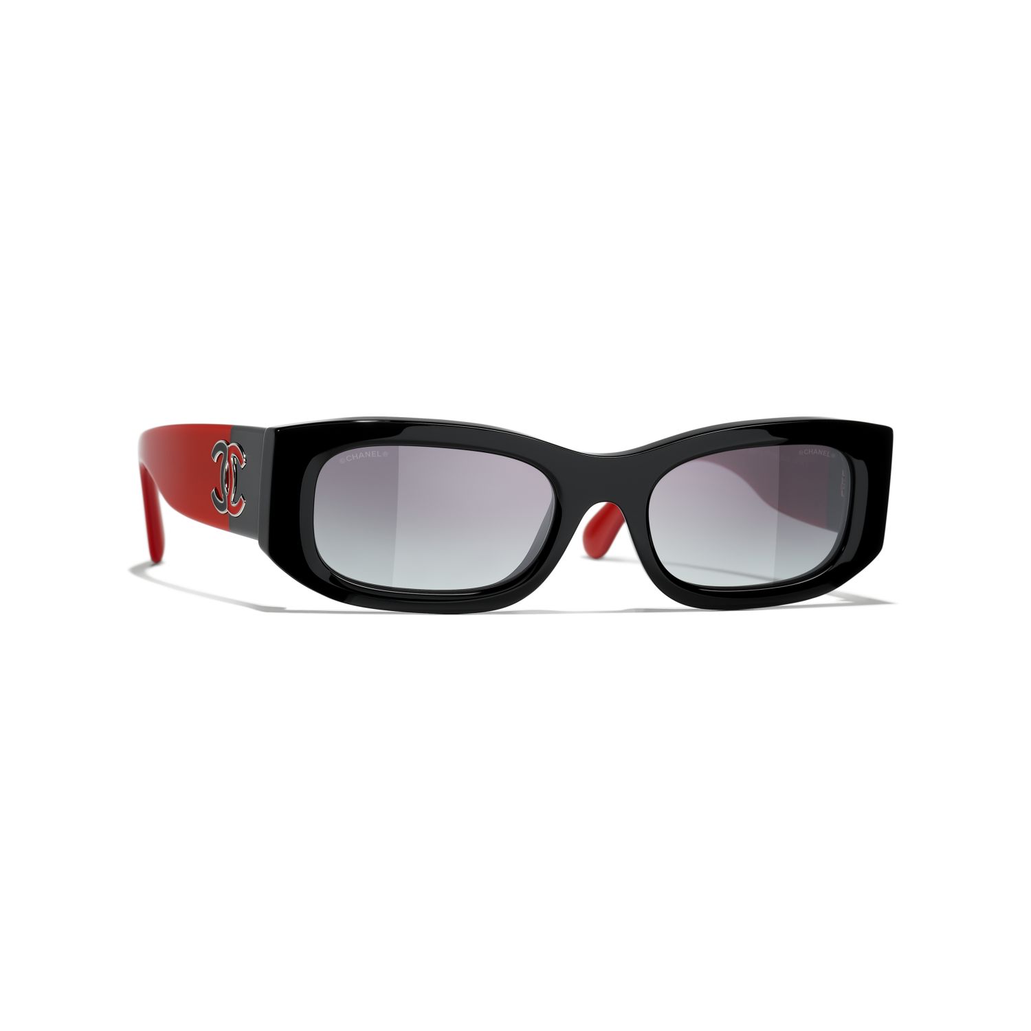 CHANEL Okulary przeciwsłoneczne prostokątne