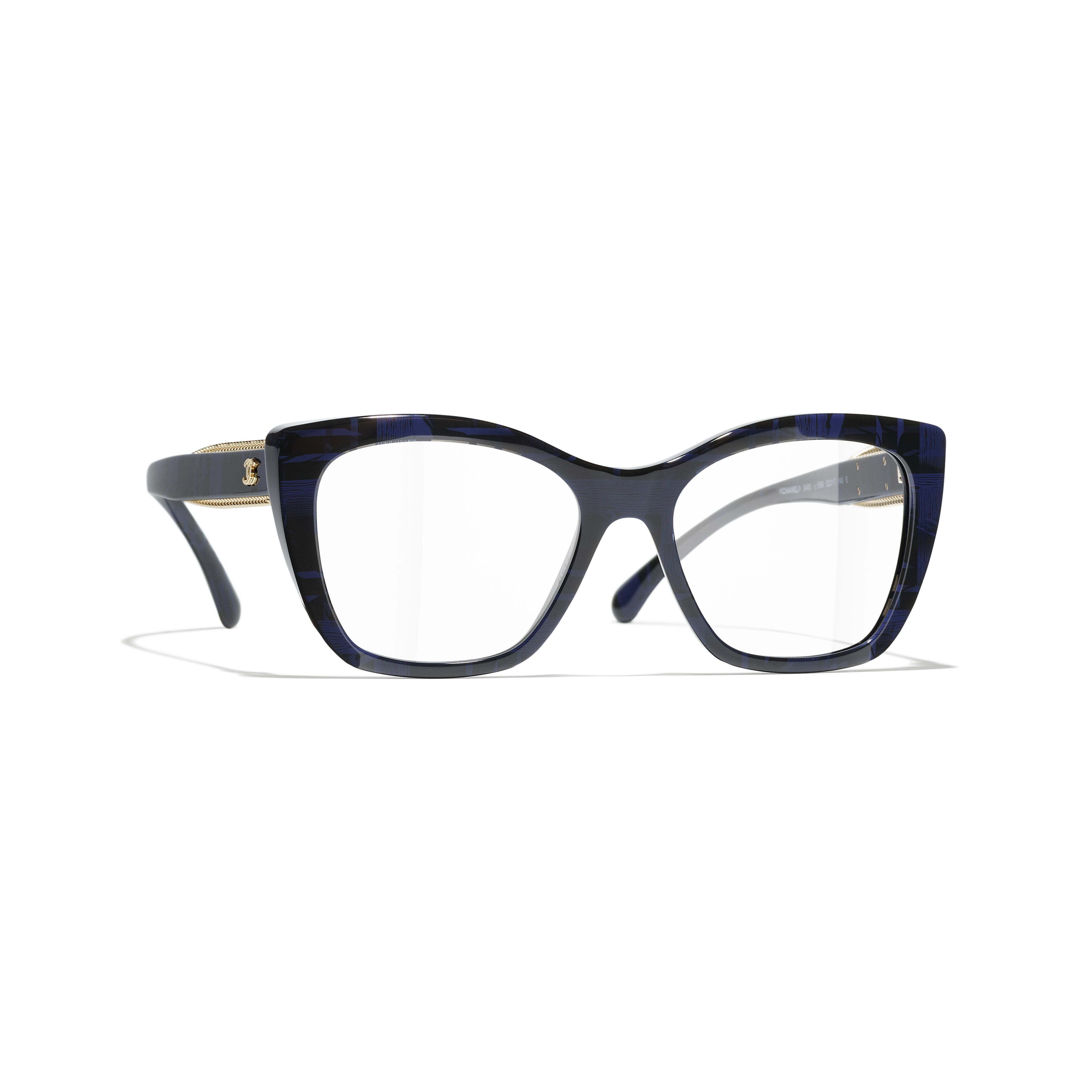 Cat Eye Eyeglasses Acetate blue - packshot default