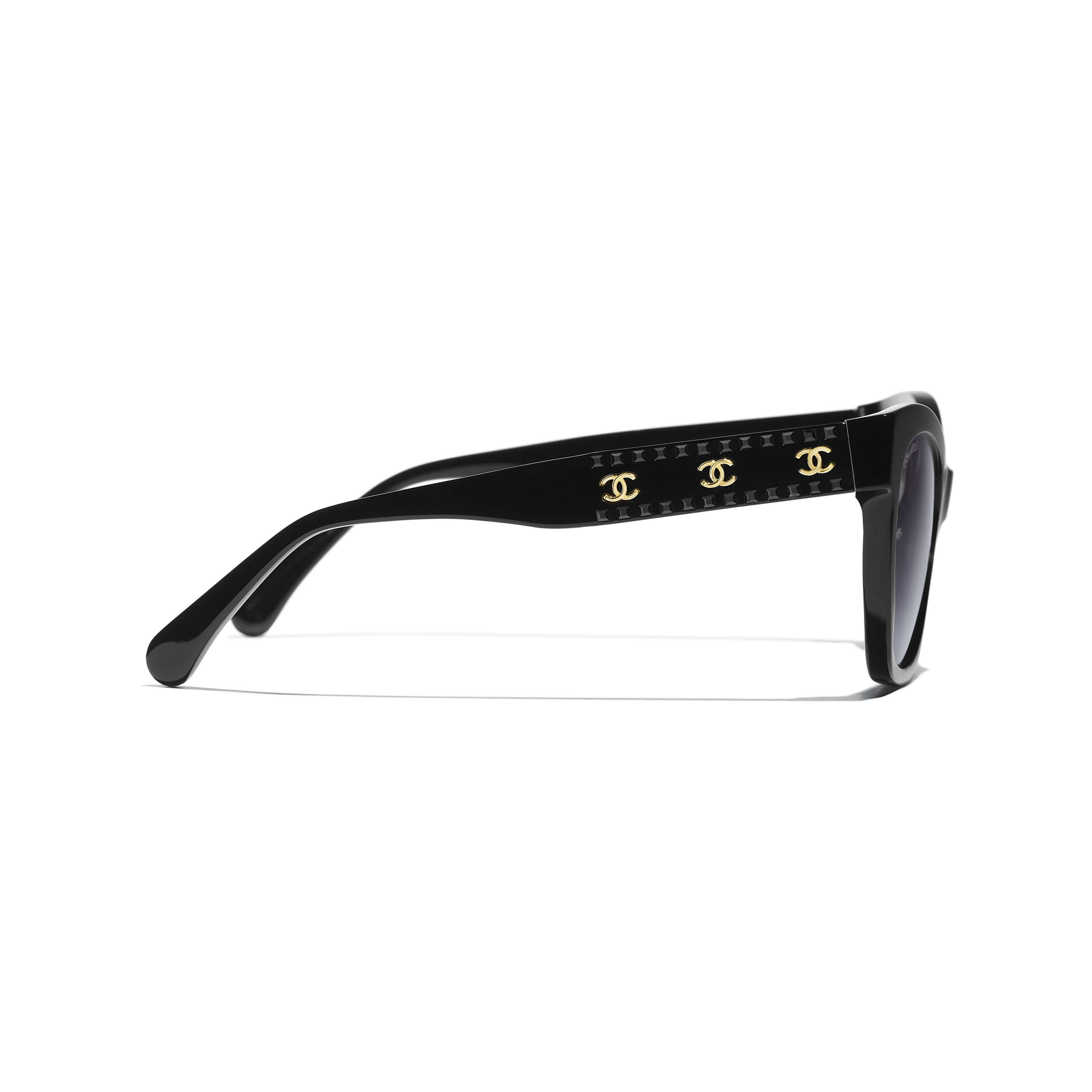 CHANEL Sunglasses: Cat Eye Sunglasses, acetate & strass