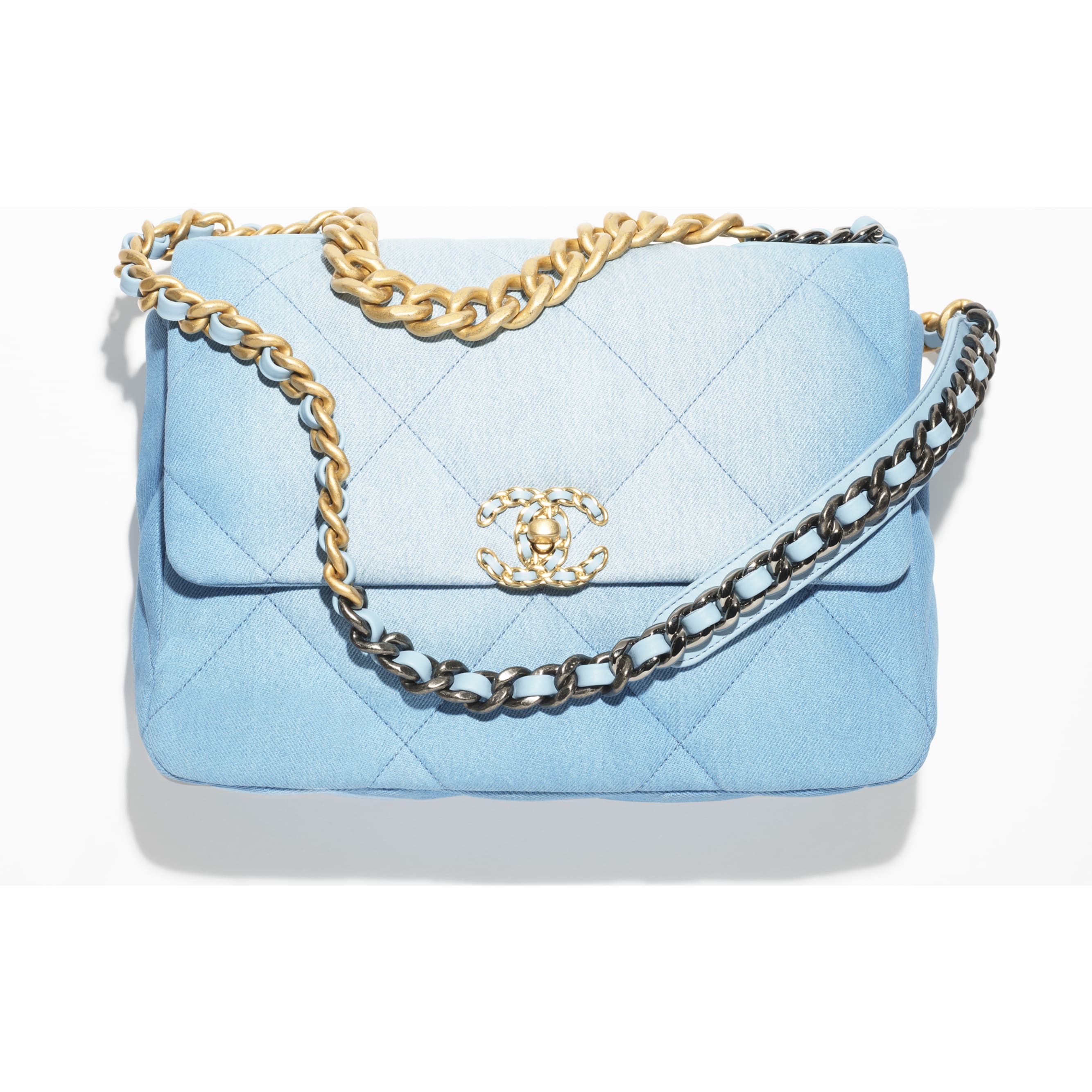 Chanel 19 Flap Bag Denim - Blue