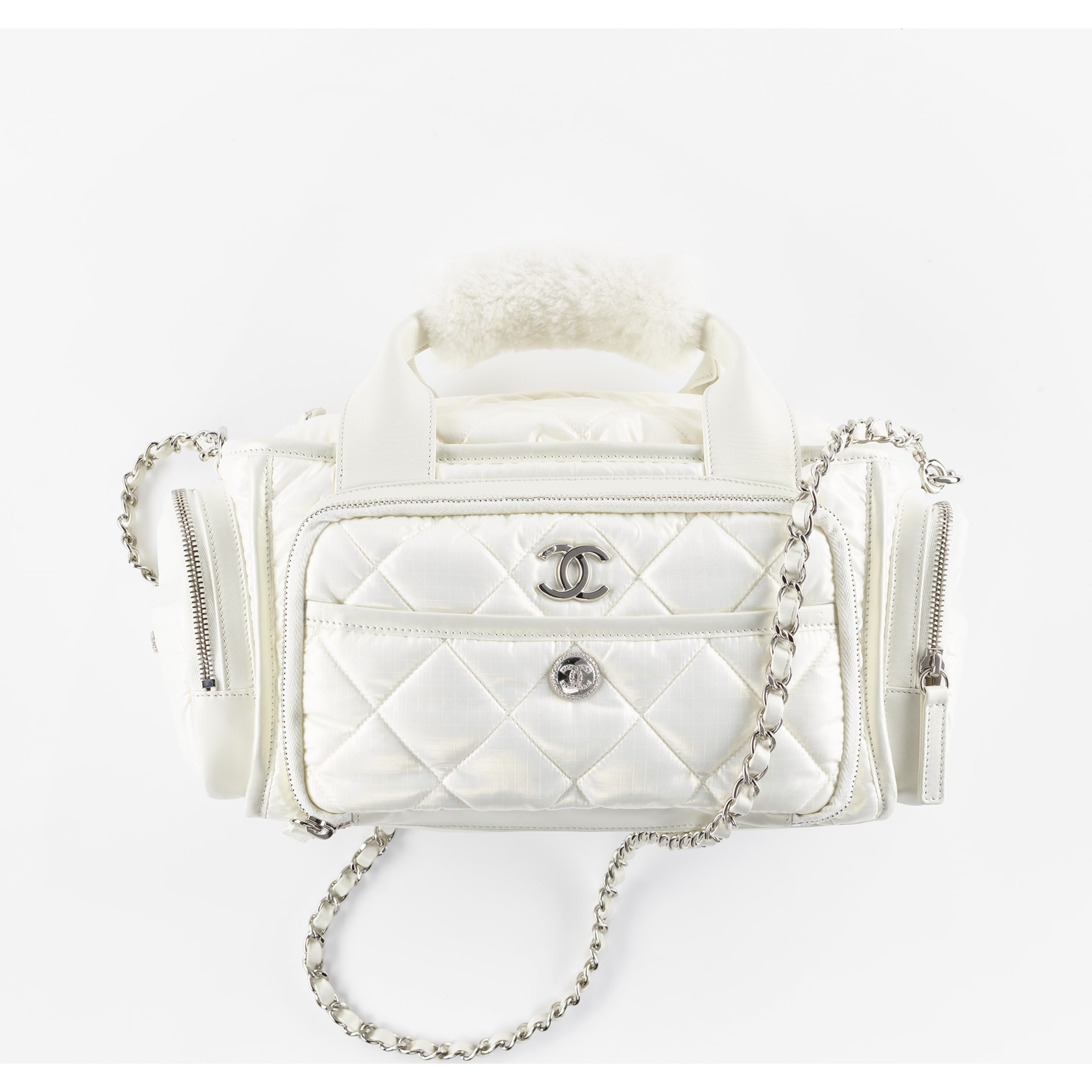 Chanel large hotsell bowling bag