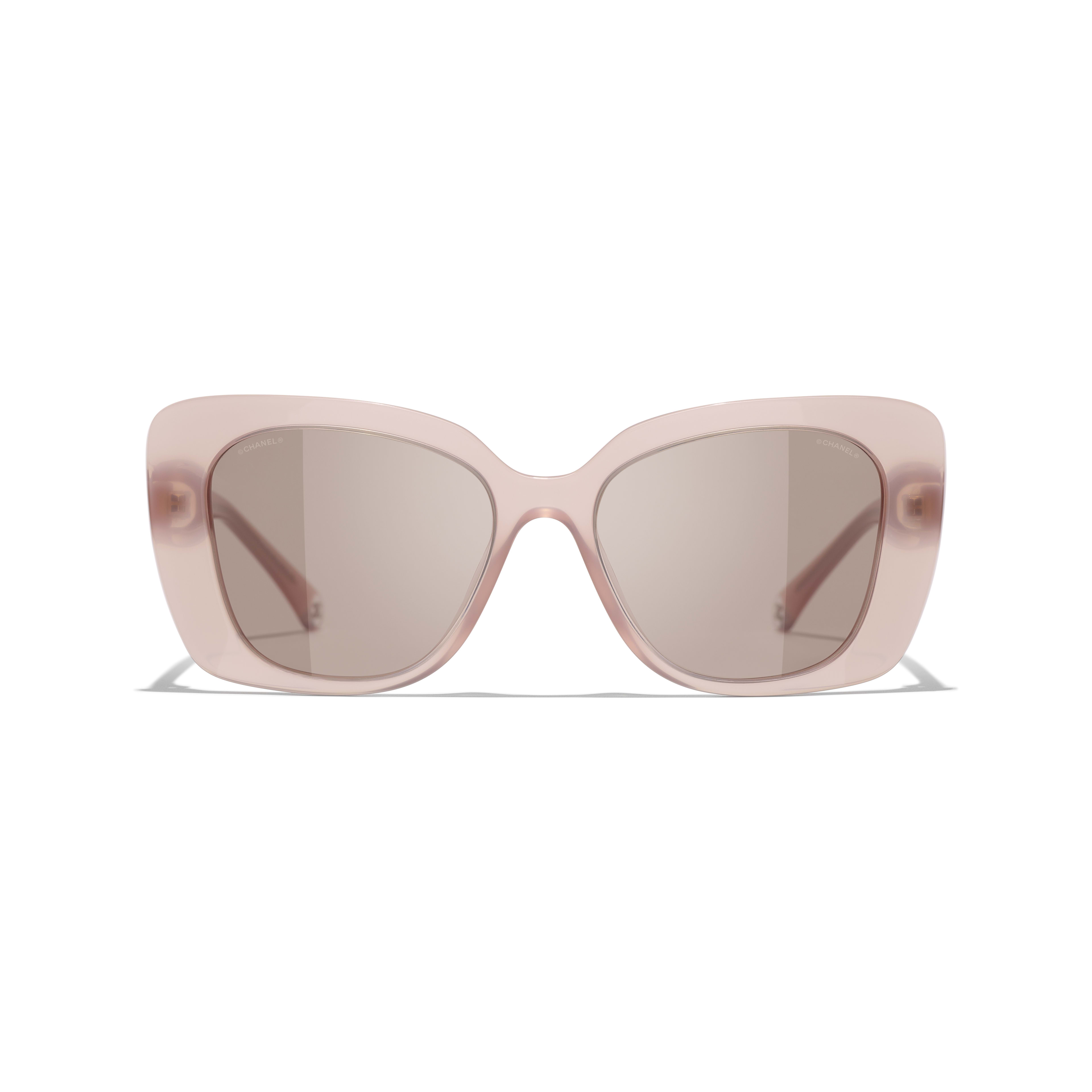 pink and black chanel sunglasses