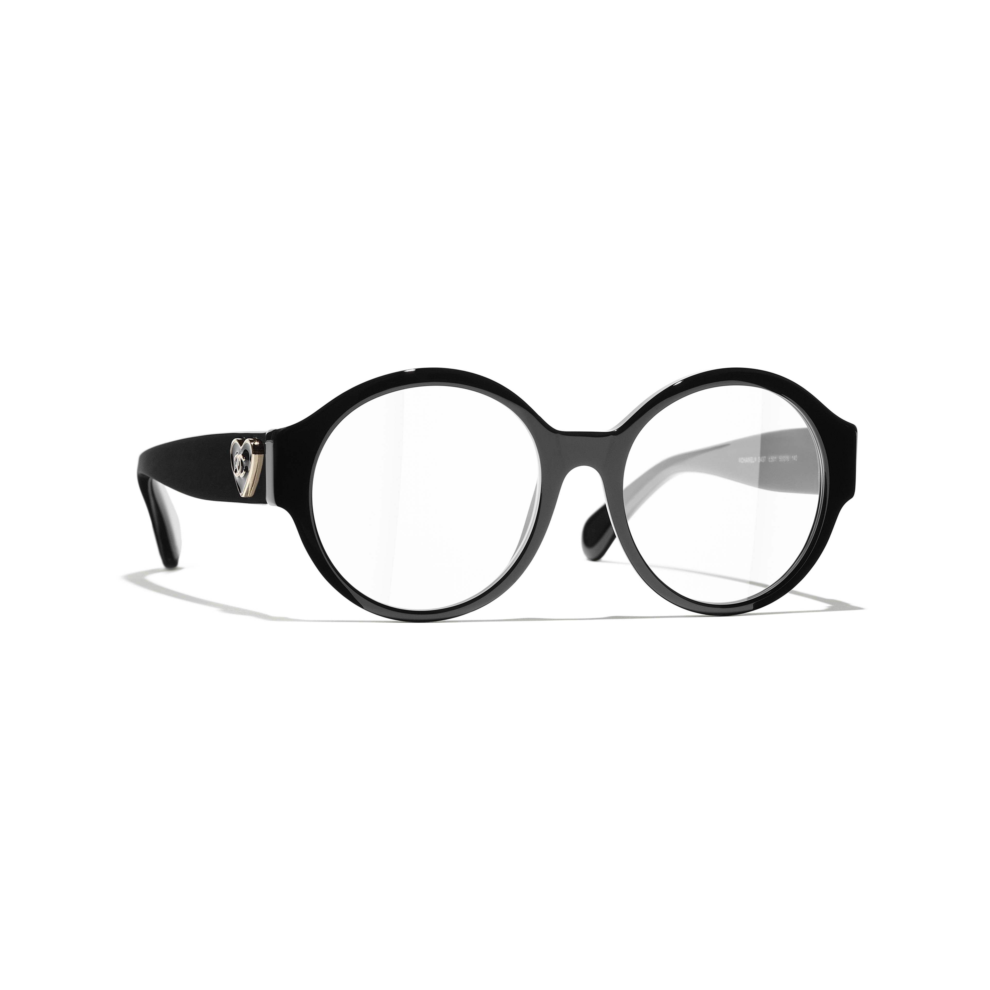 Gafas redondas Acetato negro - packshot default