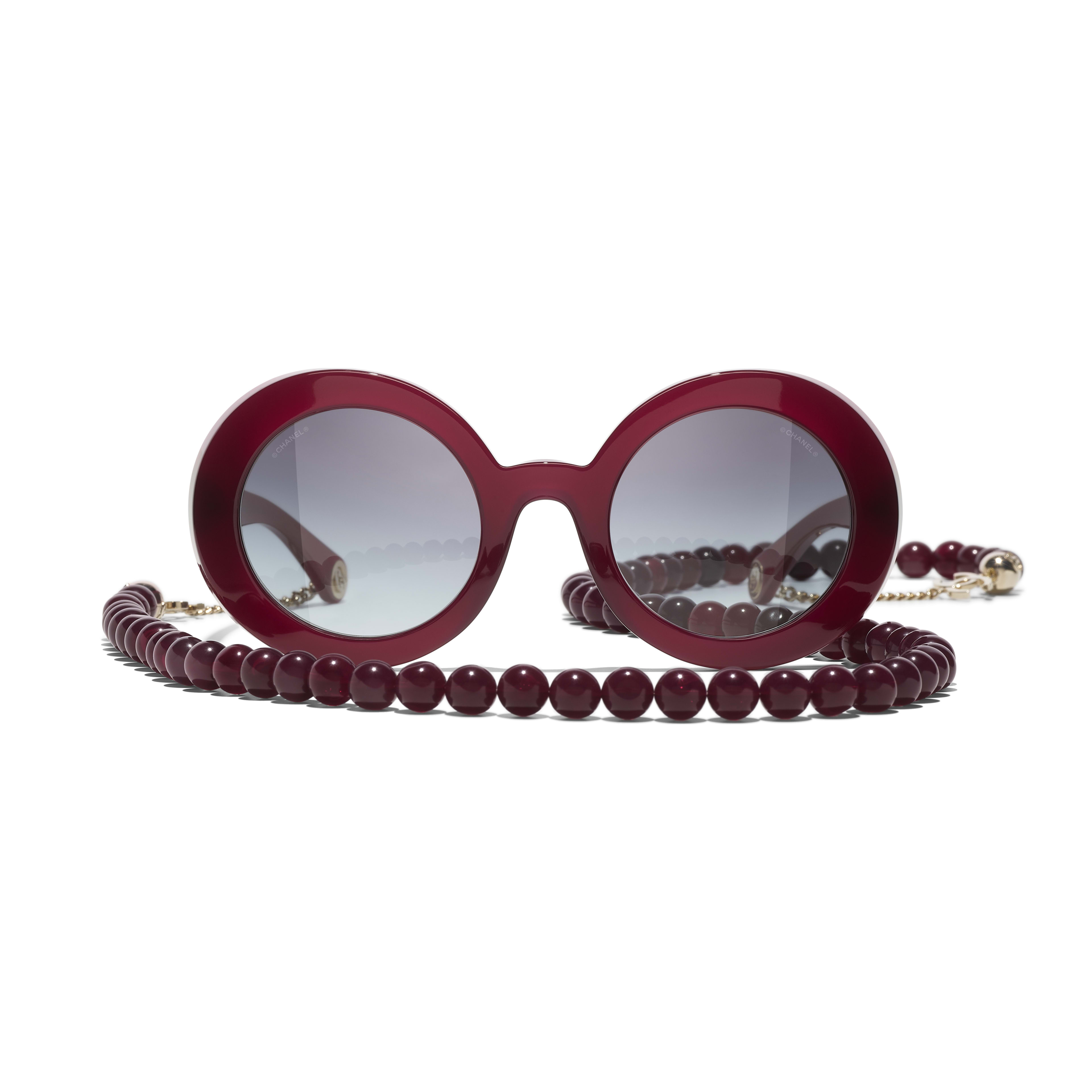 Sunglasses: Round Sunglasses, acetate — Fashion