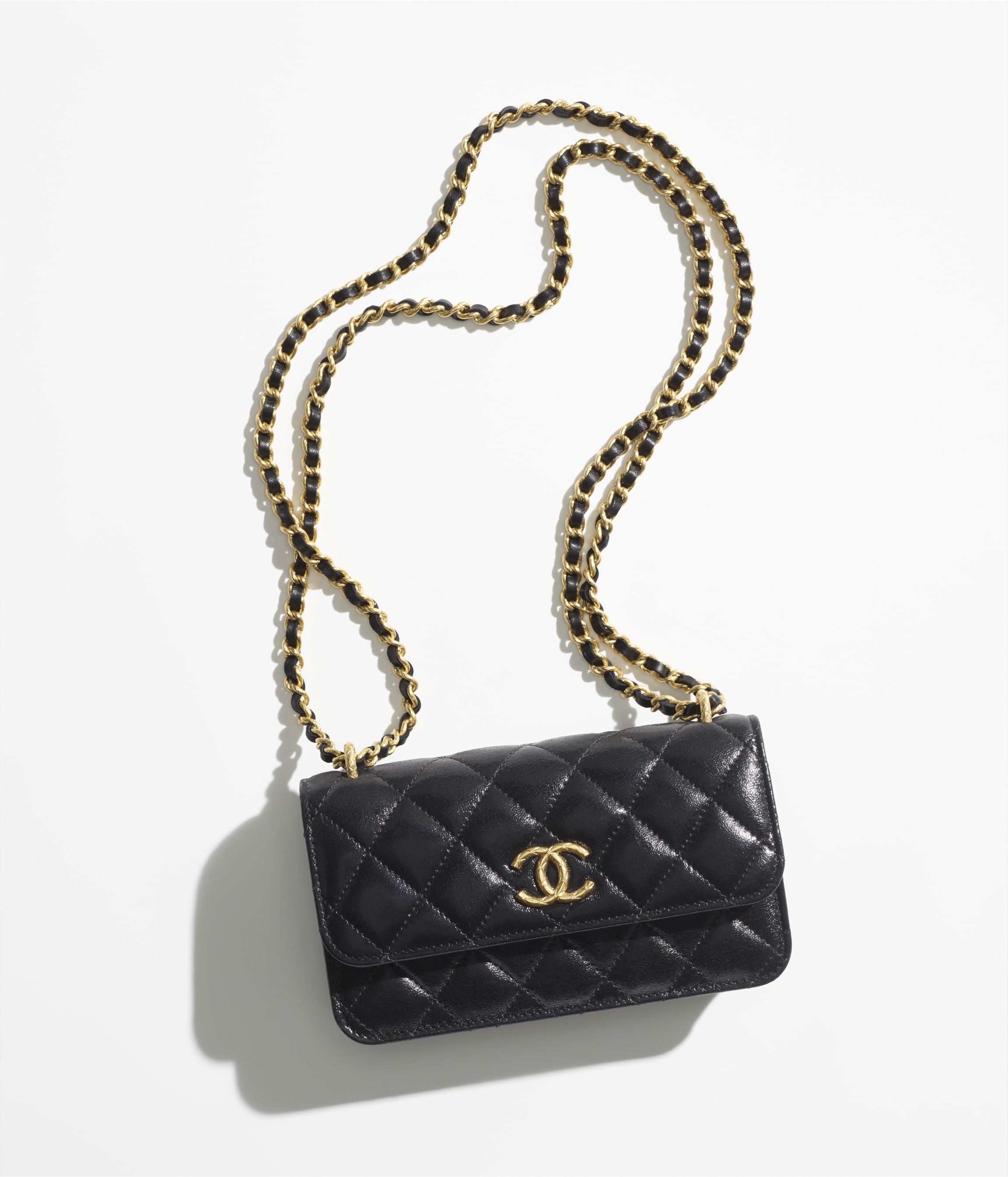 CHANEL Caviar Quilted Clutch with Chain Black 52119  FASHIONPHILE