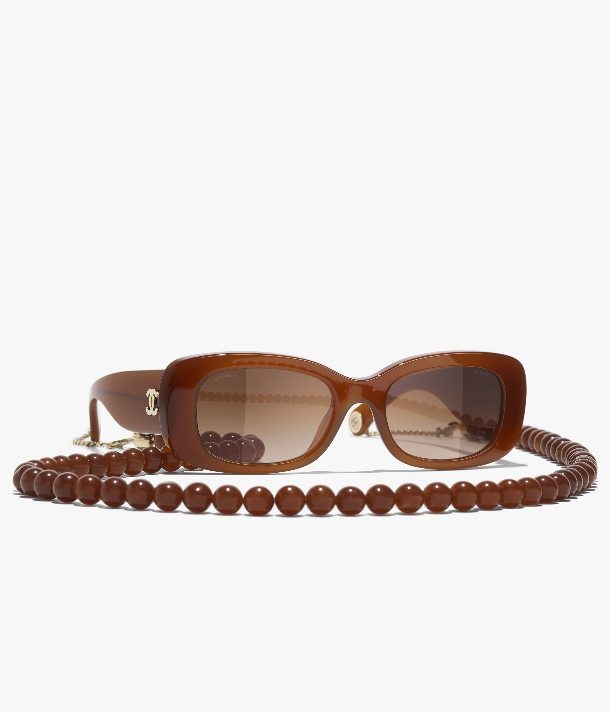 Chanel - Rectangle sunglasses dark tortoise eyewear ($480)