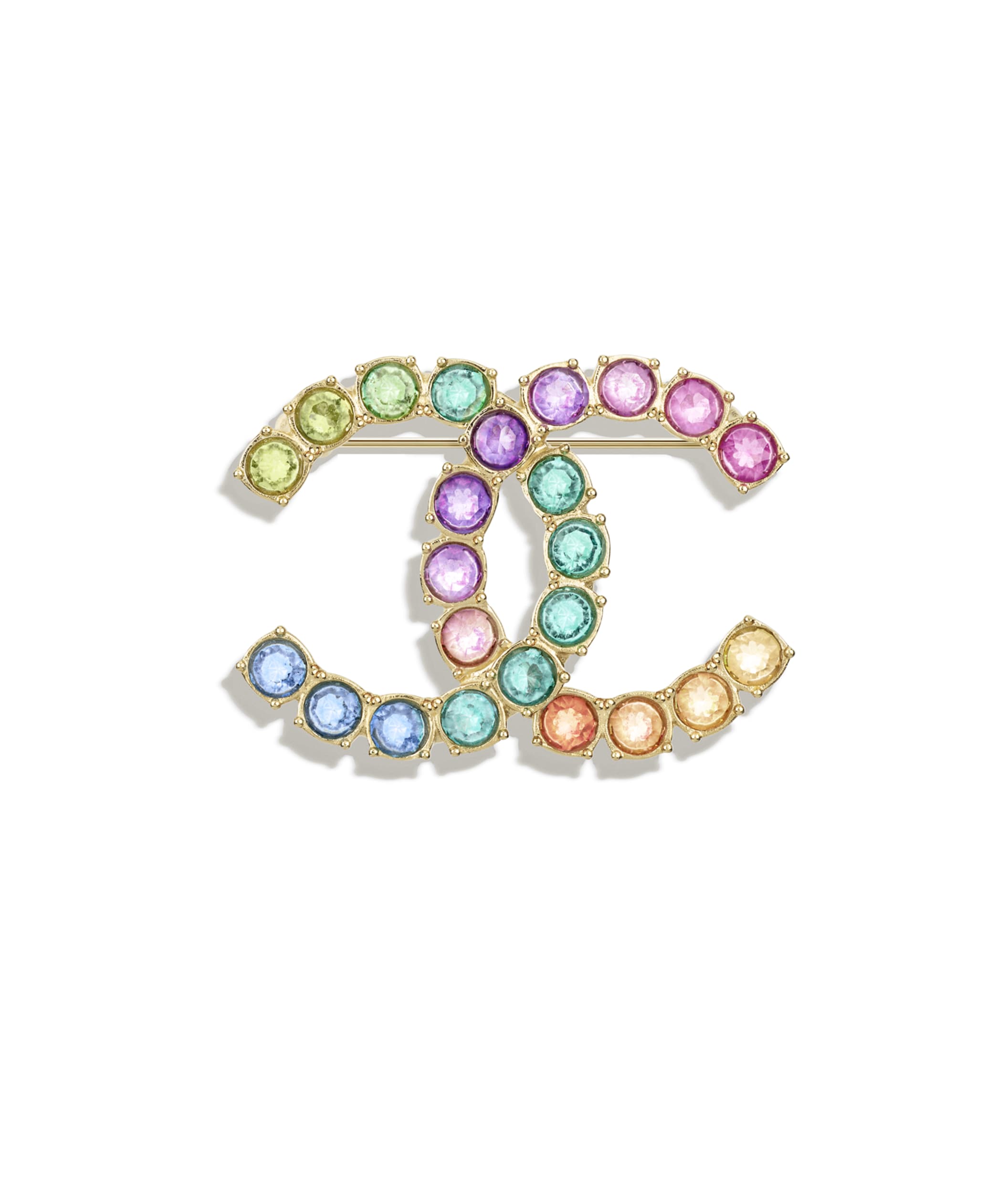Chanel rainbow brooch online