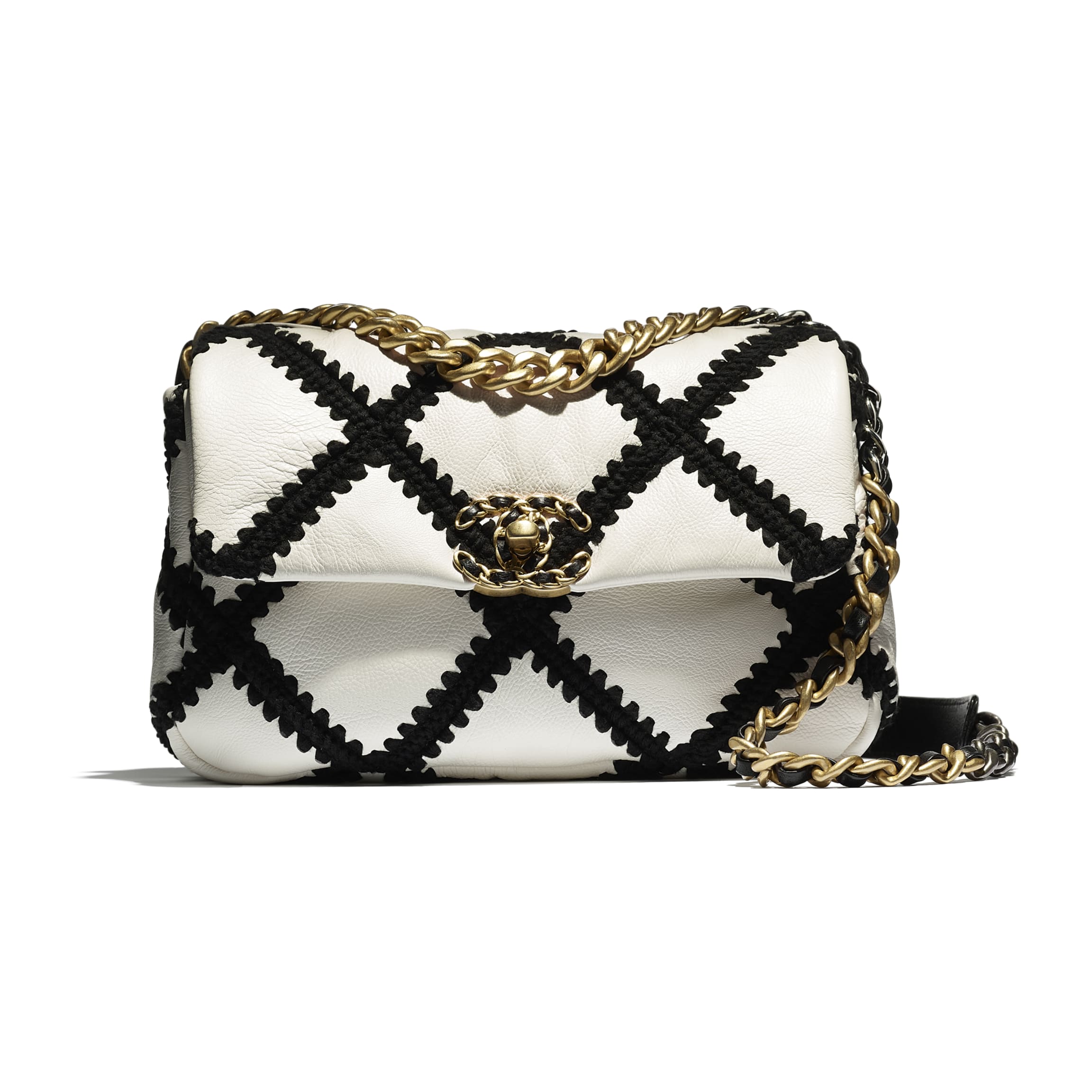 Calfskin, Crochet, GoldTone, SilverTone & RutheniumFinish Metal