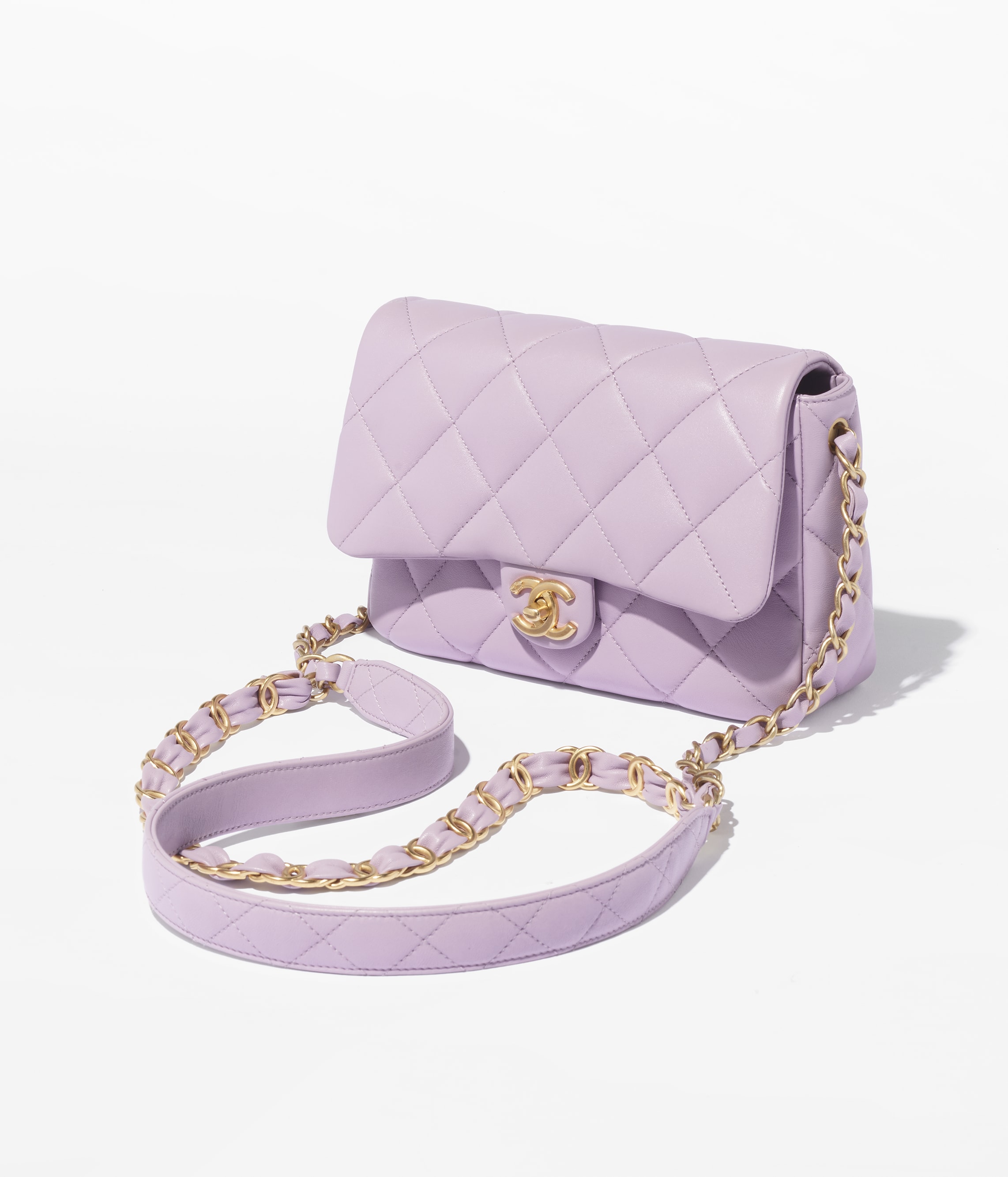 Lilac discount chanel bag
