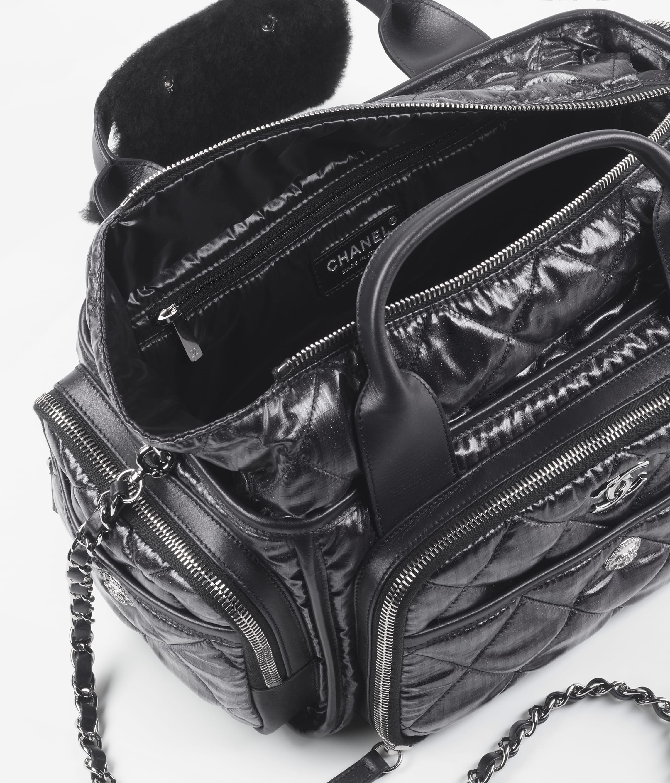 Chanel large hotsell bowling bag