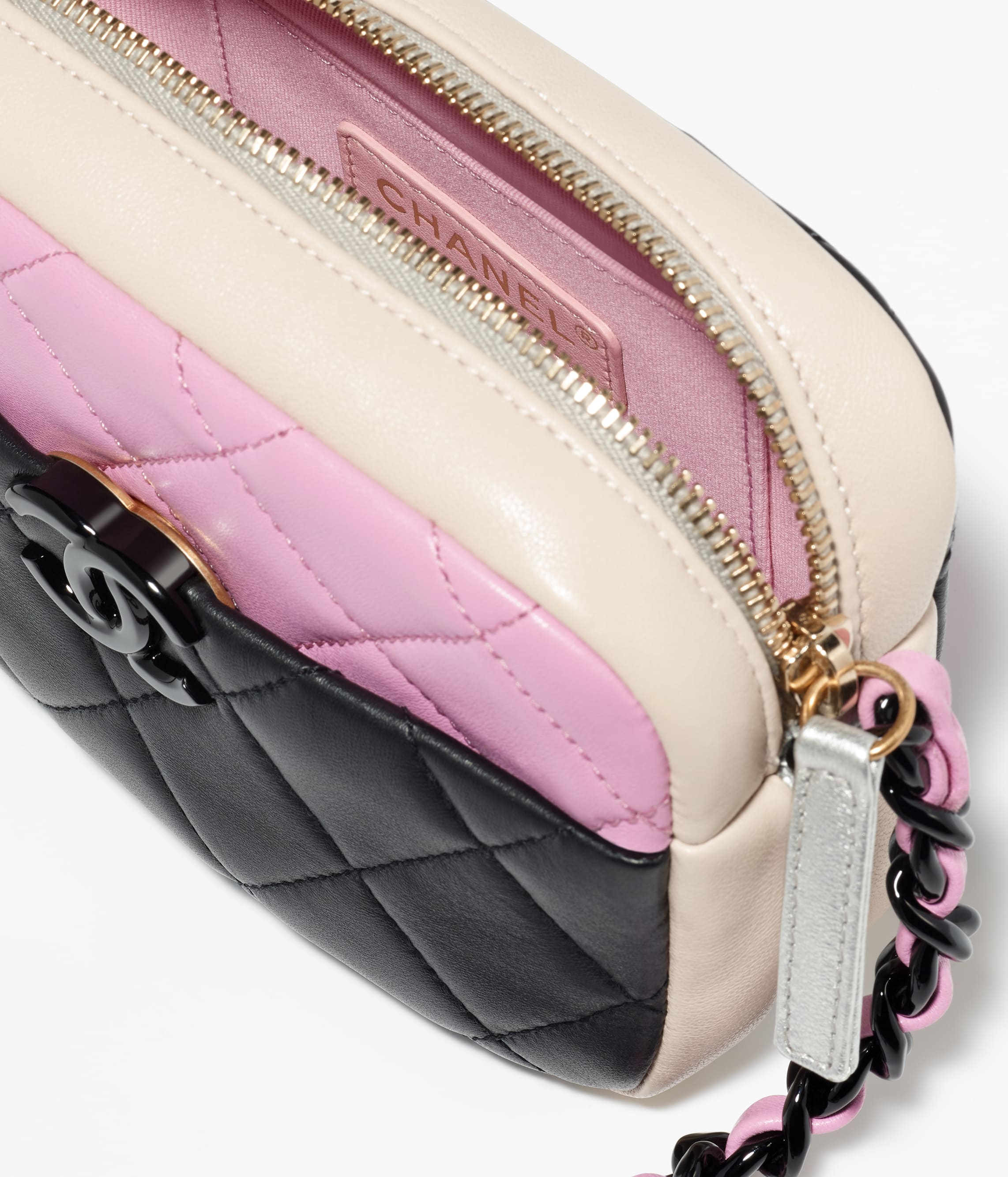 Chanel Quilted Small Camera Case Black Calfskin Coco Approved Studio #10 Chanel Quilted Small Camera Case Black Calfskin Coco Approved Studio